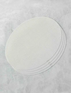 Lulu And Georgia Chilewich Mini Basketweave Oval Placemat (Set Of 4) Outdoor Collection