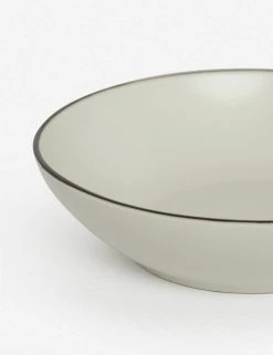 Lulu And Georgia Augusta Pasta Bowls (Set Of 6), Natural/Black By Costa Nova Artful Proportions Collection