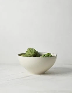 Lulu And Georgia Augusta Serving Bowl, Natural/Black By Costa Nova Artful Proportions Collection