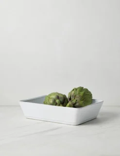 Lulu And Georgia Friso Rectangular Baker, White (10-inches) By Costa Nova