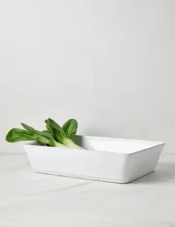 Lulu And Georgia Friso Rectangular Baker, White (14-inches) By Costa Nova