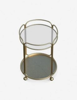 Lulu And Georgia Nathalie Round Bar Cart