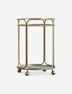 Lulu And Georgia Nathalie Round Bar Cart