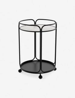 Lulu And Georgia Nathalie Round Bar Cart