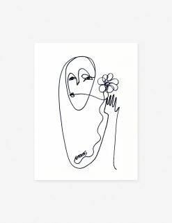 Lulu And Georgia Walls 'Flower' Print By Damienne Merlina