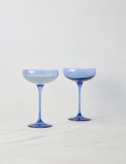 Lulu And Georgia Curved + Rounded Estelle Champagne Coupes (Set Of 2)