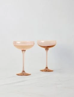 Lulu And Georgia Curved + Rounded Estelle Champagne Coupes (Set Of 2) 14 Lulu And Georgia Curved + Rounded Estelle Champagne Coupes (Set Of 2)