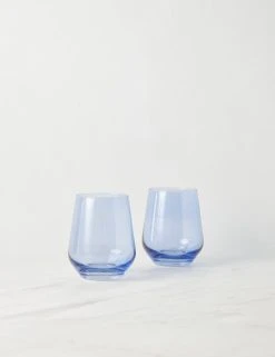 Lulu And Georgia Muted Pastels Estelle Stemless Wine Glass (Set Of 2)