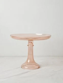 Lulu And Georgia Glass Cake Stand By Estelle Colored Glass Muted Pastels