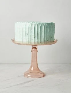 Lulu And Georgia Glass Cake Stand By Estelle Colored Glass Muted Pastels
