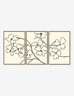 Lulu And Georgia 'Dogwood' Wall Art By Susan Hable (Set Of 3)