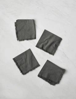 Lulu And Georgia Hawkins New York Essential Cotton Cocktail Napkins (Set Of 4)