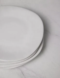 Lulu And Georgia Hawkins New York Organic Salad Plates, (Set Of 4) Curved + Rounded
