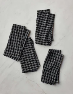 Lulu And Georgia Harrison Plaid Napkins (Set Of 4) By Heather Taylor Home Kitchen + Dining
