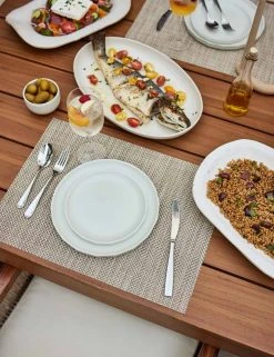 Lulu And Georgia Outdoor Collection Alfresco Bamboo Dinner Plates (Set Of 4)