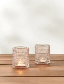 Lulu And Georgia Kerri Indoor / Outdoor Candleholder (Set Of 2)