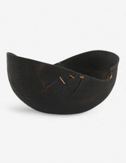 Lulu And Georgia Korean White Oak Black Wave Bowl By Namu Home Goods New 9 Lulu And Georgia Korean White Oak Black Wave Bowl By Namu Home Goods New