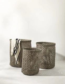 Lulu And Georgia Outdoor Collection Laura Indoor / Outdoor Baskets (Set Of 3)