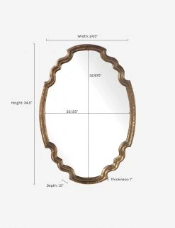 Lulu And Georgia Sculptural Andronica Mirror 11 Lulu And Georgia Sculptural Andronica Mirror