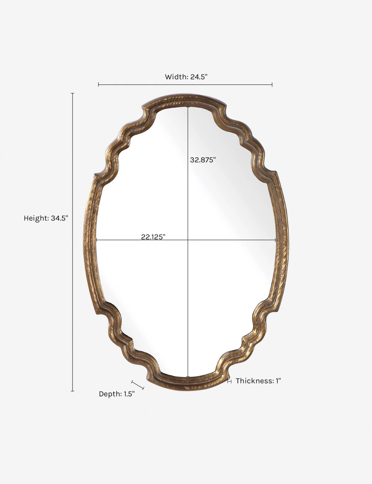 Lulu And Georgia Sculptural Andronica Mirror 7 Lulu And Georgia Sculptural Andronica Mirror