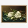 Lulu And Georgia 'Magnolias On Light Blue Velvet Cloth' Print By Martin Johnson Heade Walls 1 Lulu And Georgia 'Magnolias On Light Blue Velvet Cloth' Print By Martin Johnson Heade Walls