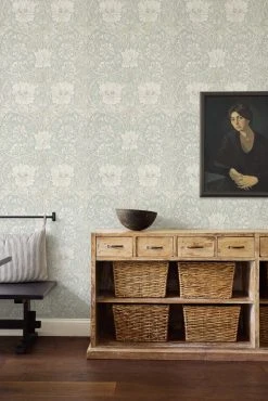 Lulu And Georgia Morris & Co. Pure Honeysuckle & Tulip Wallpaper Walls