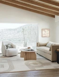 Lulu And Georgia Earth Tones Flowing Shapes 1' Wall Art