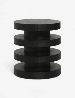 Lulu And Georgia Pentwater Round Side Table By Sarah Sherman Samuel, Black 15 Lulu And Georgia Pentwater Round Side Table By Sarah Sherman Samuel, Black