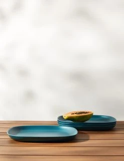 Lulu And Georgia Pia Bamboo Dinner Plate (Set Of 4) Outdoor Collection
