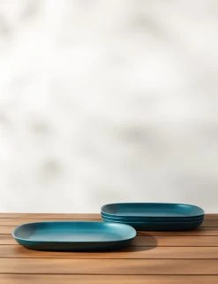 Lulu And Georgia Pia Bamboo Dinner Plate (Set Of 4) Outdoor Collection