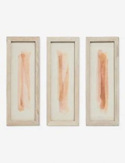 Lulu And Georgia Sahar Textile Wall Art (Set Of 3) Muted Pastels