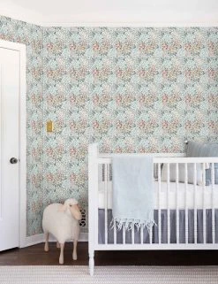 Lulu And Georgia Rylee + Cru Floral Field Wallpaper Earth Tones