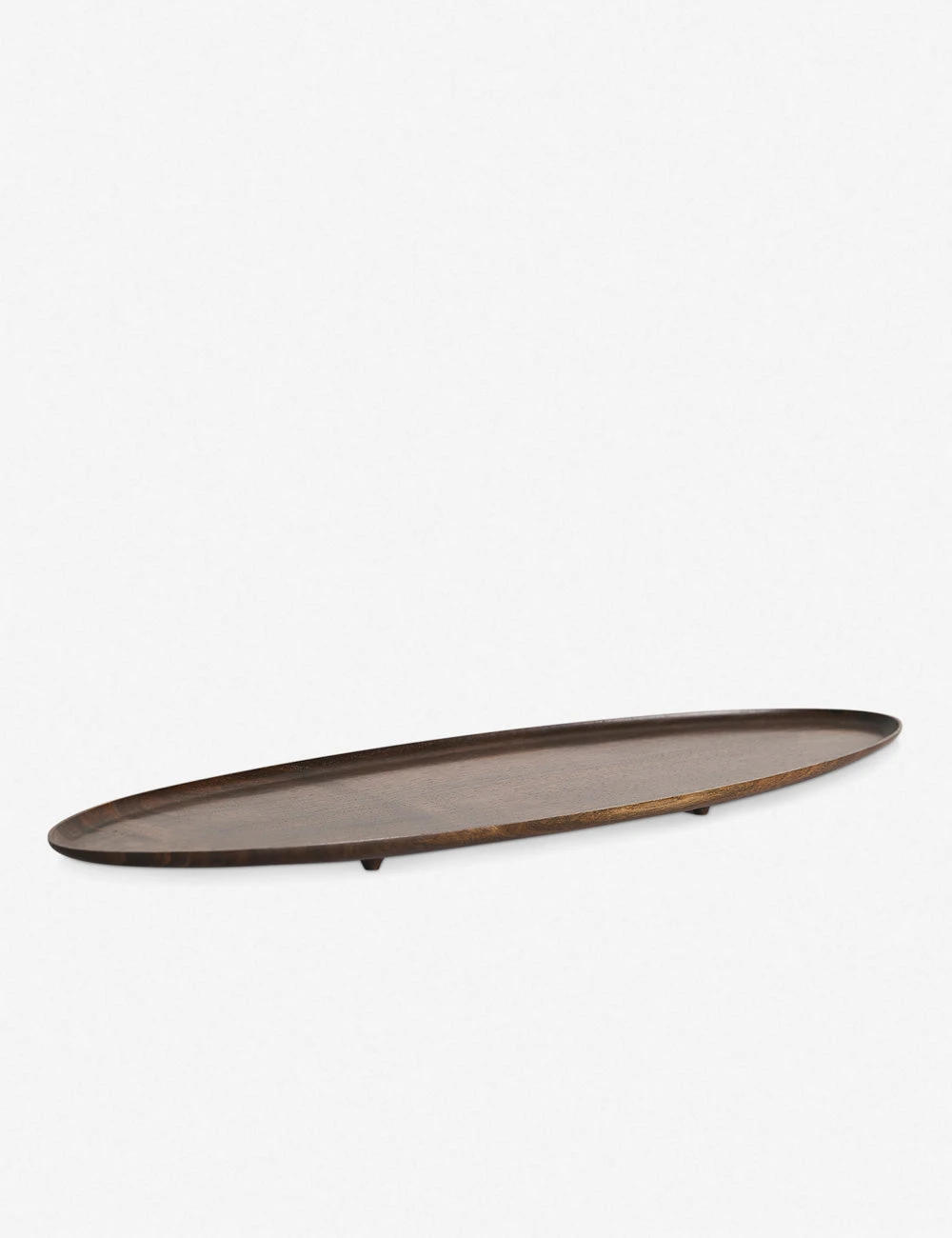 Lulu And Georgia Walnut Wood Elongated Oval Footed Plate By Namu Home Goods New 3 Lulu And Georgia Walnut Wood Elongated Oval Footed Plate By Namu Home Goods New