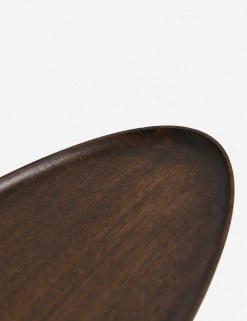 Lulu And Georgia Walnut Wood Elongated Oval Footed Plate By Namu Home Goods New 7 Lulu And Georgia Walnut Wood Elongated Oval Footed Plate By Namu Home Goods New