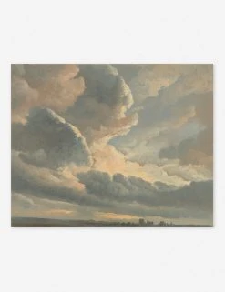 Lulu And Georgia 'Study Of Clouds With A Sunset Near Rome' Wall Art By Simon Alexandre Clement Denis