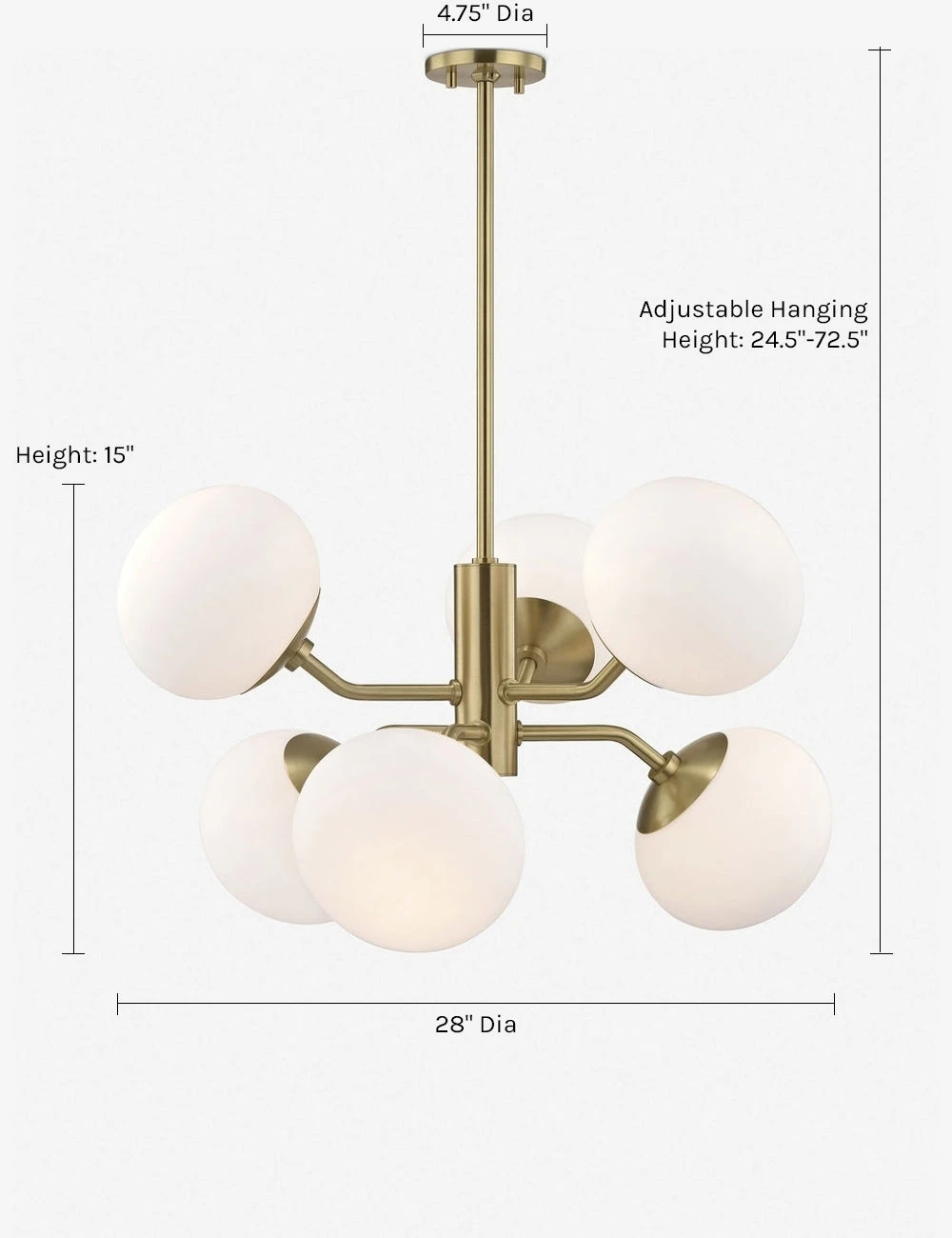 Lulu And Georgia Curved + Rounded Ainsley Chandelier 4 Lulu And Georgia Curved + Rounded Ainsley Chandelier