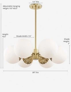 Lulu And Georgia Curved + Rounded Annetta Chandelier