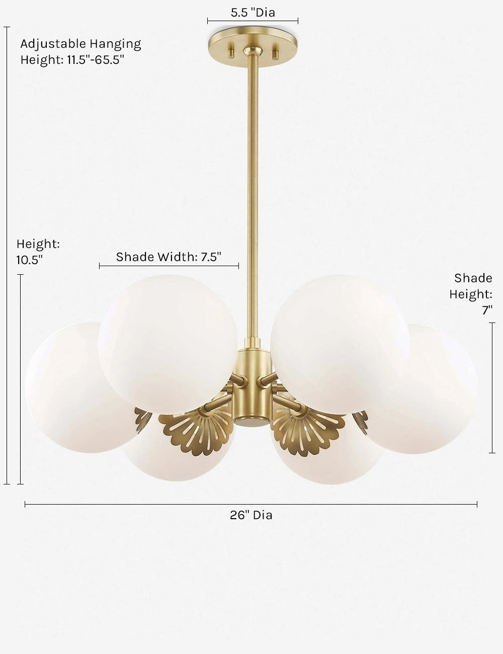 Lulu And Georgia Curved + Rounded Annetta Chandelier 4 Lulu And Georgia Curved + Rounded Annetta Chandelier