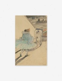 Lulu And Georgia Walls Au Cirque: Entree En Piste Wall Art By Henri De Toulouse-Lautrec