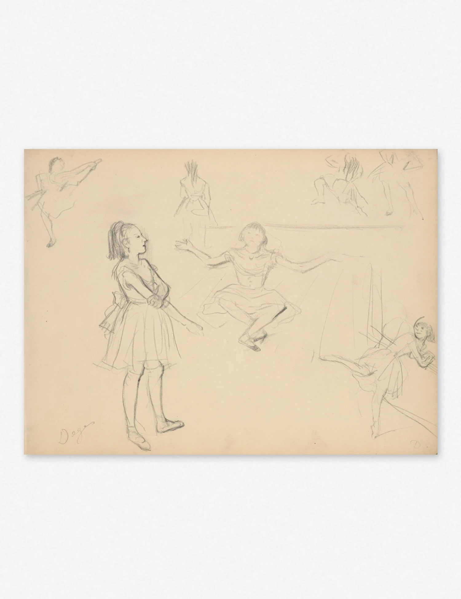 Lulu And Georgia 'Ballet Dancers Rehearsing' Wall Art By Edgar Degas, Original Work Held By The J. Paul Getty Museum Earth Tones 4 Lulu And Georgia 'Ballet Dancers Rehearsing' Wall Art By Edgar Degas, Original Work Held By The J. Paul Getty Museum Earth Tones