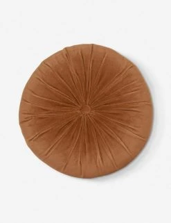Lulu And Georgia Monroe Velvet Round Pillow Curved + Rounded