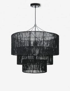Lulu And Georgia Chavette Chandelier, Black