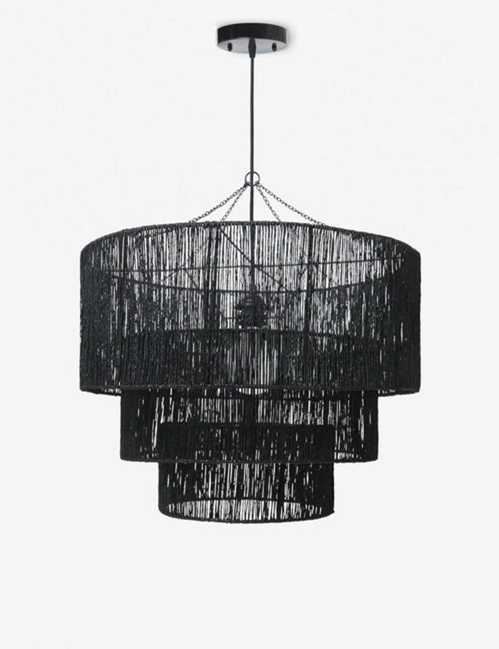Lulu And Georgia Chavette Chandelier, Black 3 Lulu And Georgia Chavette Chandelier, Black