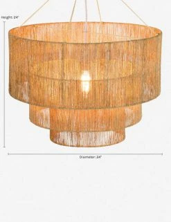 Lulu And Georgia Chavette Chandelier, Natural Outdoor Collection 15 Lulu And Georgia Chavette Chandelier, Natural Outdoor Collection