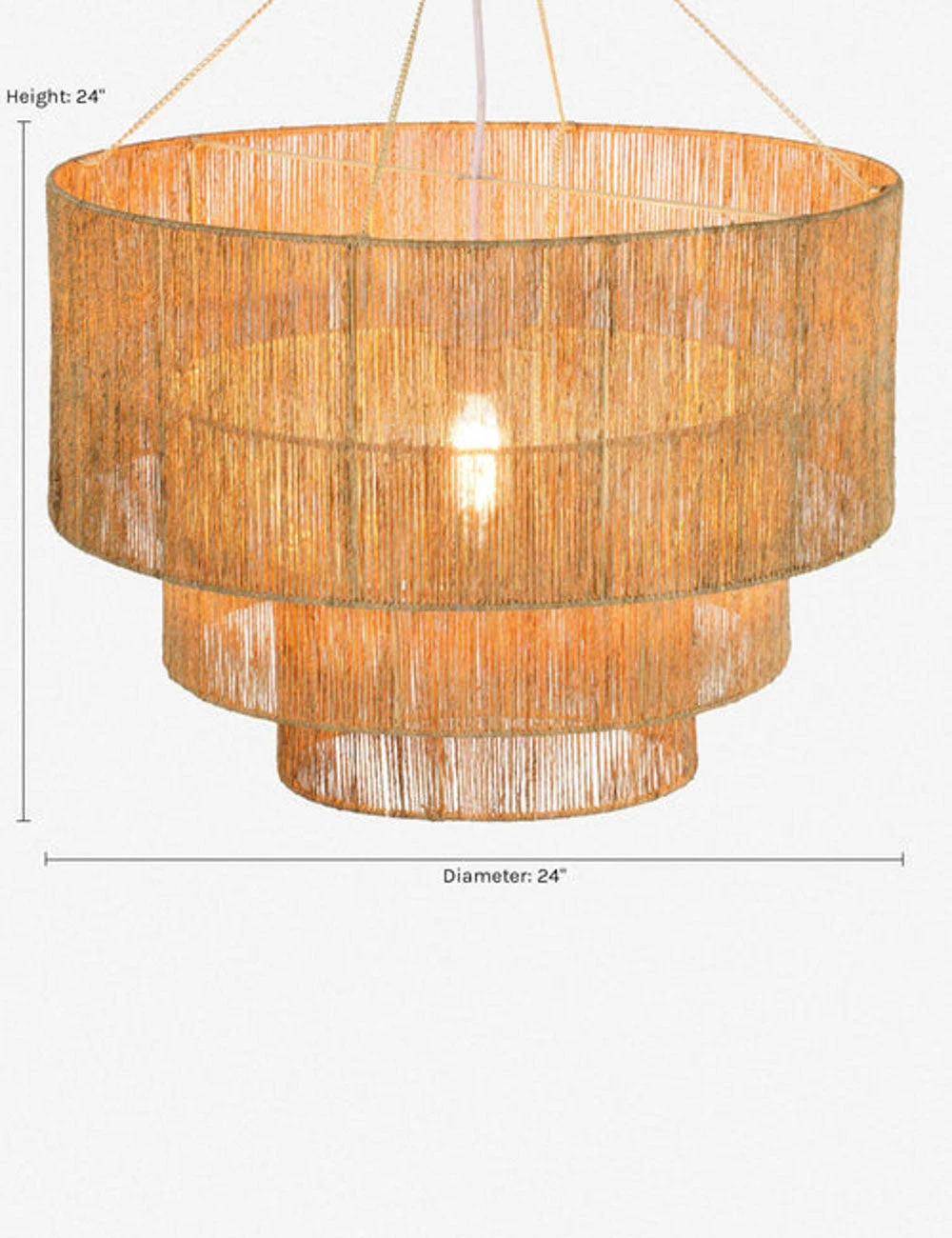 Lulu And Georgia Chavette Chandelier, Natural Outdoor Collection 9 Lulu And Georgia Chavette Chandelier, Natural Outdoor Collection