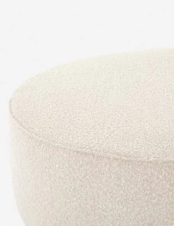 Lulu And Georgia Aldora Round Ottoman Bouclé + Textural Fabric 15 Lulu And Georgia Aldora Round Ottoman Bouclé + Textural Fabric