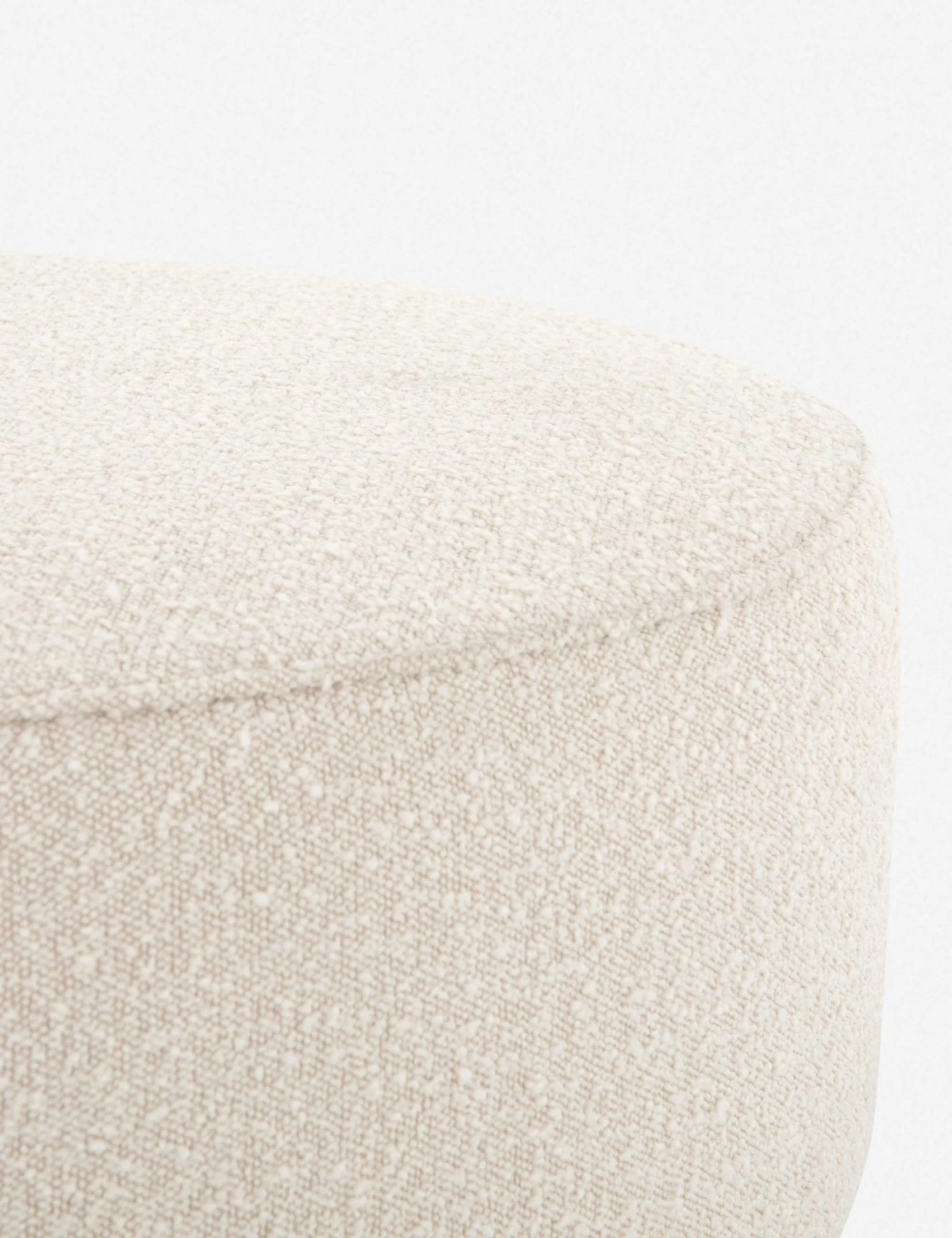Lulu And Georgia Aldora Round Ottoman Bouclé + Textural Fabric 5 Lulu And Georgia Aldora Round Ottoman Bouclé + Textural Fabric