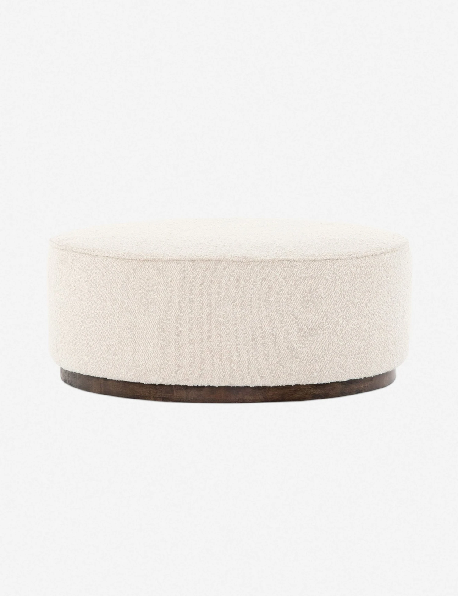 Lulu And Georgia Aldora Round Ottoman Bouclé + Textural Fabric 3 Lulu And Georgia Aldora Round Ottoman Bouclé + Textural Fabric