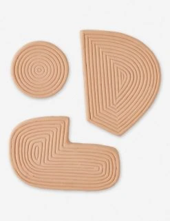 Lulu And Georgia Lemieux Et Cie Cachan Wall Décor, Set Of 3 Sculptural