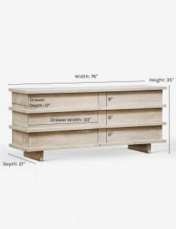 Lulu And Georgia Furniture Corliss 6-Drawer Dresser, White Wash 15 Lulu And Georgia Furniture Corliss 6-Drawer Dresser, White Wash